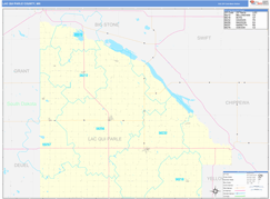 Lac qui Parle County, MN Digital Map Basic Style